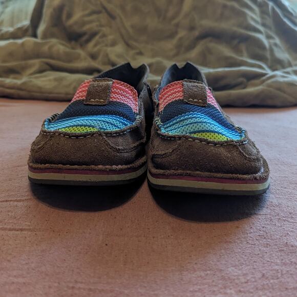 ARIAT Cruiser Woman's Palm Brown Serape Loafer Mesh Slip On Size 8B EUC - Picture 3 of 8